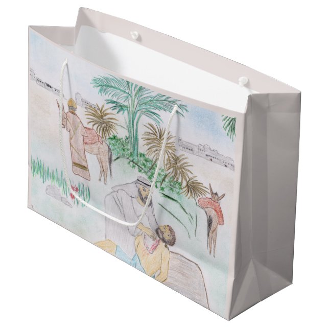 Bolsa De Regalo Grande Arte cristiano El buen samaritano (Angulo Anverso)