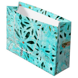 Bolsa De Regalo Grande Arte Daisy de medios mixtos