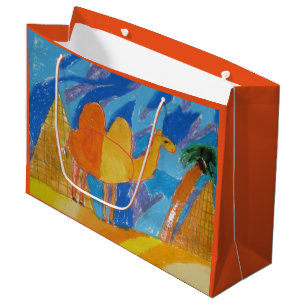 Bolsa De Regalo Grande Arte de camello por niños