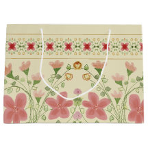 Arte De Flores Almand Y Rosa Diseñado