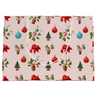 Bolsa De Regalo Grande Arte lleno de ambiente Navidad