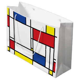 Bolsa De Regalo Grande Arte Moderno De Stijl Geométrico Minimalista Mondr