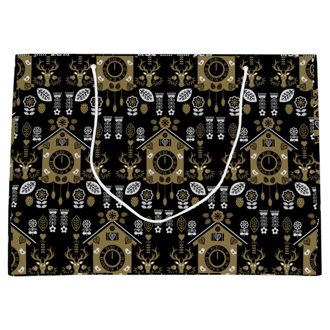 Bolsa De Regalo Grande Arte popular alemán Bauernmalerei (Anverso)