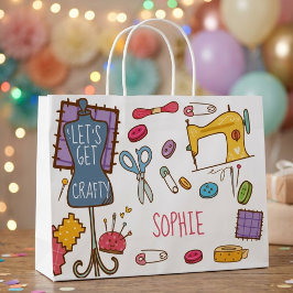 Bolsa De Regalo Grande Artes y manualidades de cumpleaños 