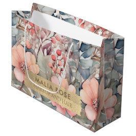 Bolsa De Regalo Grande Artista de maquillaje de color acuático Peach Wild