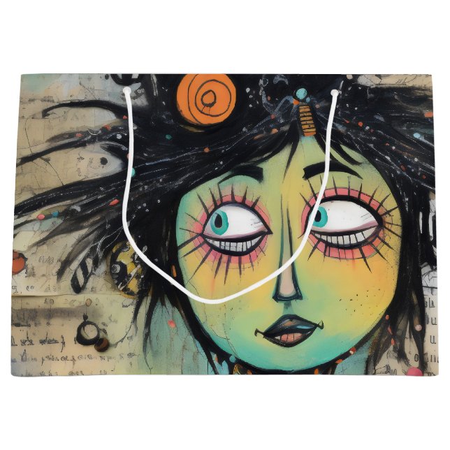 Bolsa De Regalo Grande ArtLady 27 Encantador y afligido (Anverso)