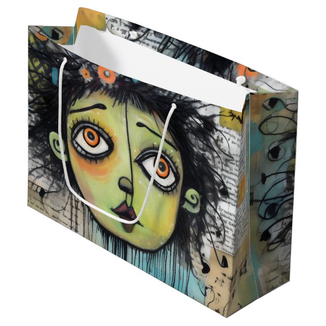 Bolsa De Regalo Grande ArtLady 29 Encantador y afligido (Angulo Anverso)