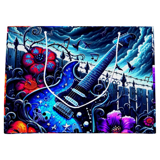 Bolsa De Regalo Grande Artsy Guitar (Anverso)