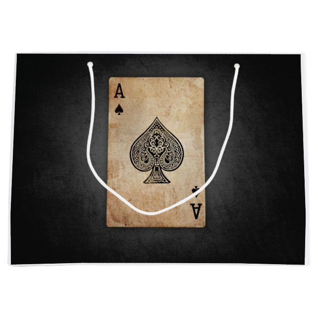 Bolsa De Regalo Grande As de espadas lanzar almohada (Anverso)