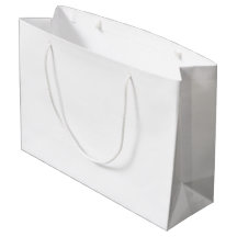 Bolsa de regalo grande | Asa de cuerda blanca bril