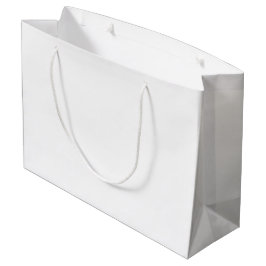 Bolsa de regalo grande | Asa de cuerda blanca bril
