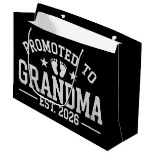 Bolsa De Regalo Grande Ascendida a abuela desde 2026 Abuelos Bebé