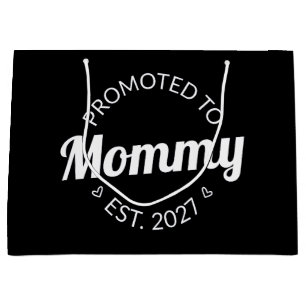 Bolsa De Regalo Grande Ascendida a Mamá desde 2027 Anuncio de Nueva Mamá 