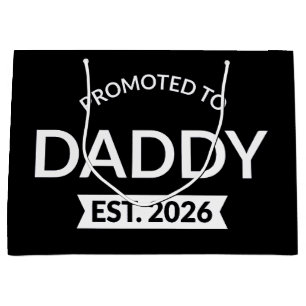 Bolsa De Regalo Grande Ascendido a Papá Est. 2026 II