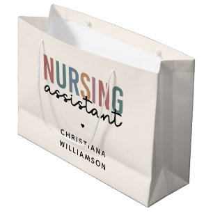 Bolsa De Regalo Grande Asistente de Enfermería Personalizada