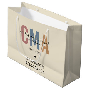Bolsa De Regalo Grande Asistente Médico Certificado por personalizado CMA