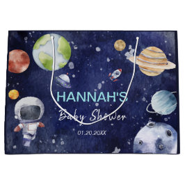 Bolsa De Regalo Grande Astronauta - Fiesta Baby Shower Boy