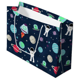 Bolsa De Regalo Grande Astronautas Planetas Cohetes y Alienígenas