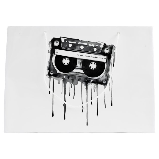Bolsa De Regalo Grande Audiocassette ventilado (Anverso)
