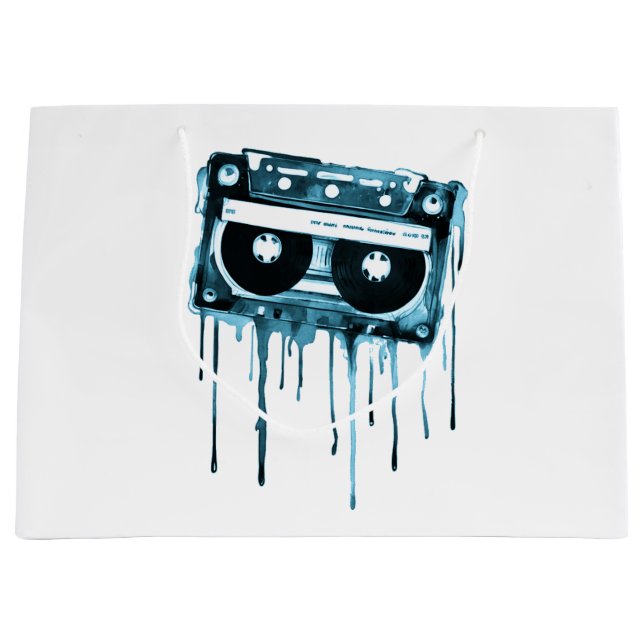 Bolsa De Regalo Grande Audiocassette ventilado (Anverso)