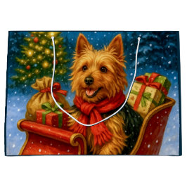 Bolsa De Regalo Grande Australian Terrier Holiday
