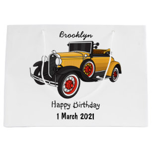 Bolsa De Regalo Grande Auto amarillo clásico 1931