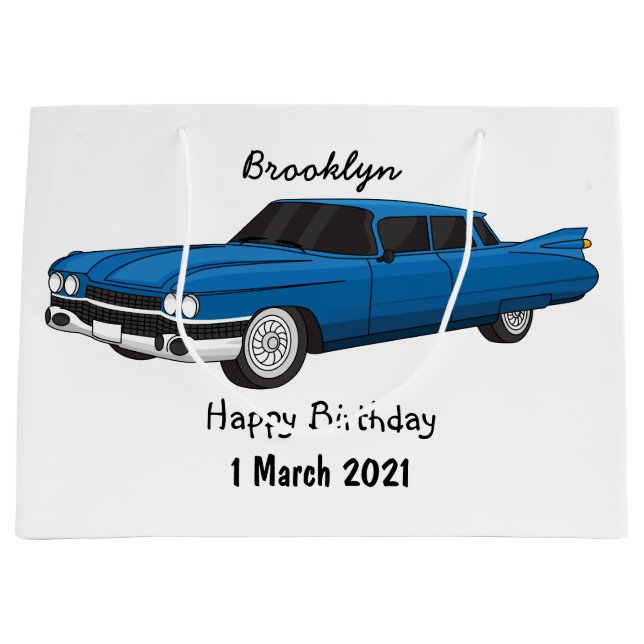 Bolsa De Regalo Grande Auto clásico Guay blue 1959 (Anverso)