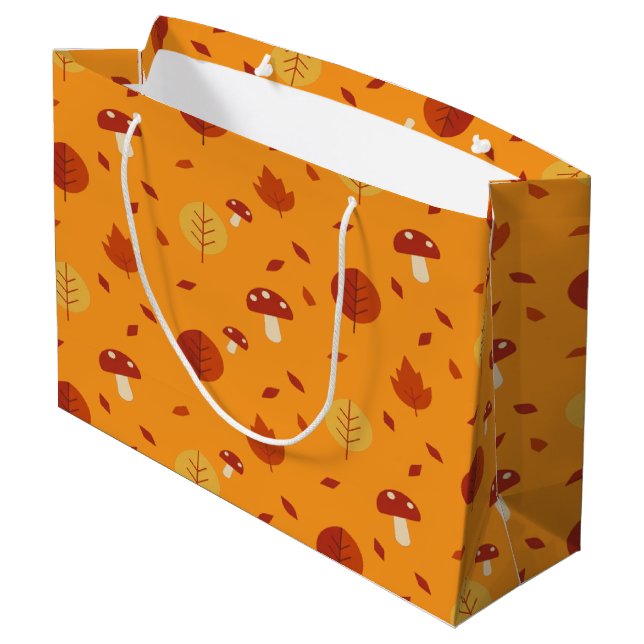 Bolsa De Regalo Grande Autumn Essence Nature Inspired Seasonal Art (Angulo reverso)