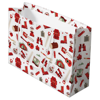 Bolsa De Regalo Grande Aventura al aire libre festiva con equipo de campi