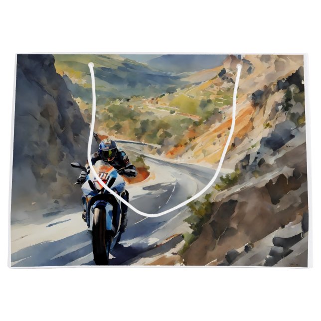 Bolsa De Regalo Grande Aventura de alta velocidad en el vibrante paisaje  (Anverso)