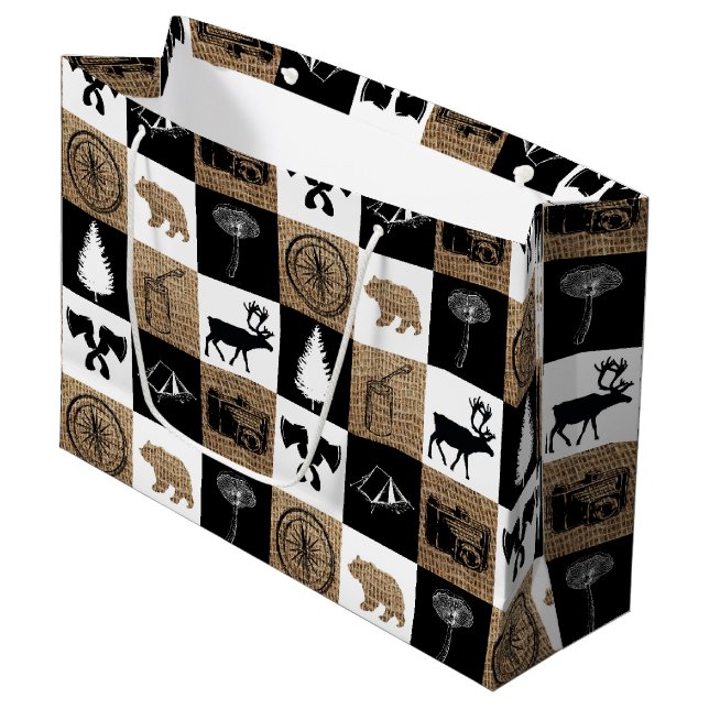 Bolsa De Regalo Grande Aventura rural de camping al aire libre (Angulo Anverso)