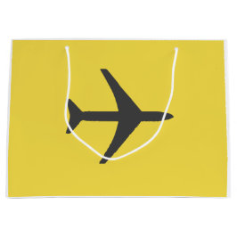 Bolsa De Regalo Grande Avión de avión minimalista