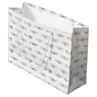 Bolsa De Regalo Grande Aviones de época PERSONALIZADO temática de aviació