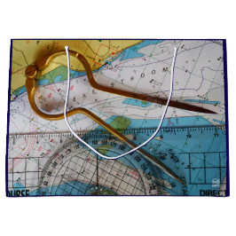 Bolsa De Regalo Grande Avonturen beleven en bestemming zoeken op kompas.