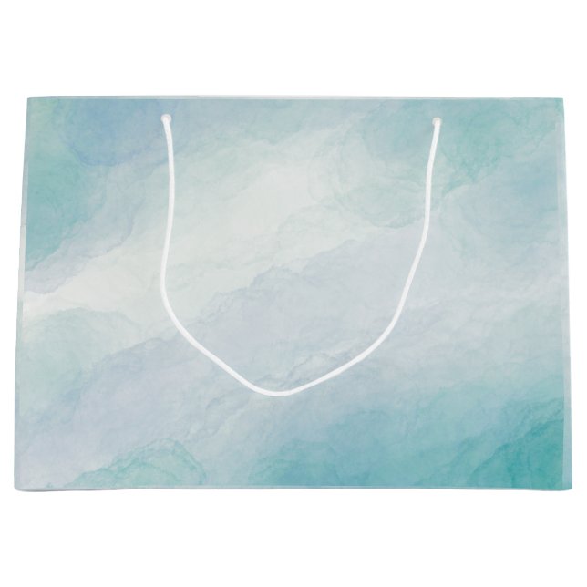 Bolsa De Regalo Grande Azul acuático (Anverso)