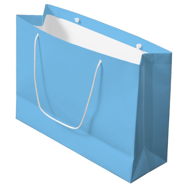 Bolsa De Regalo Grande Azul cielo de color claro (Angulo Anverso)