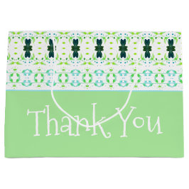 Bolsa De Regalo Grande Azul claro y verde