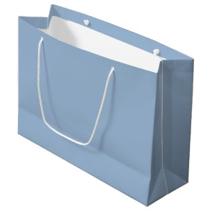 Bolsa de regalo grande azul color bebe y simple