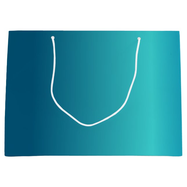 Bolsa De Regalo Grande Azul metálico (Anverso)