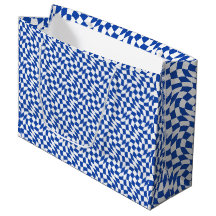 Azul moderno remolino cuadros retro