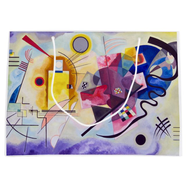 Bolsa De Regalo Grande Azul rojo amarillo, Wassily Kandinsky (Anverso)