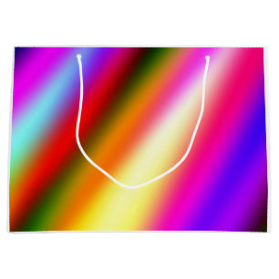 Bolsa De Regalo Grande Azul rosa oscuro color de agua abstracto arcoiris