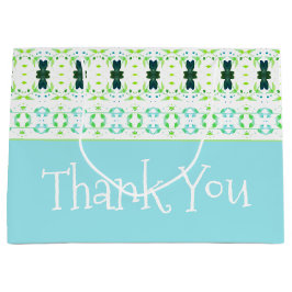 Bolsa De Regalo Grande Azul verde azulado y verde anime