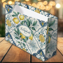 Azulejo Francés País Limón Patrón Monograma