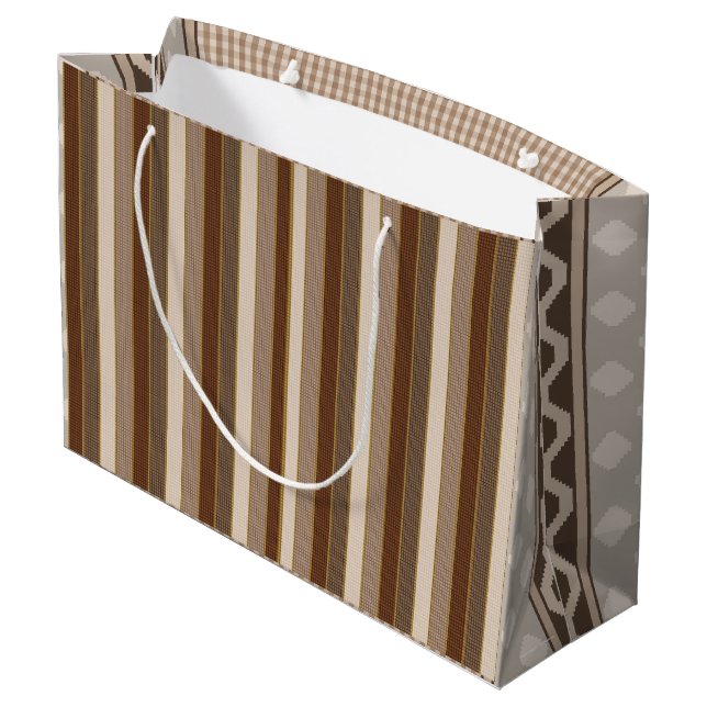 Bolsa de regalo grande B&G VStripe Smile Tile (Angulo reverso)