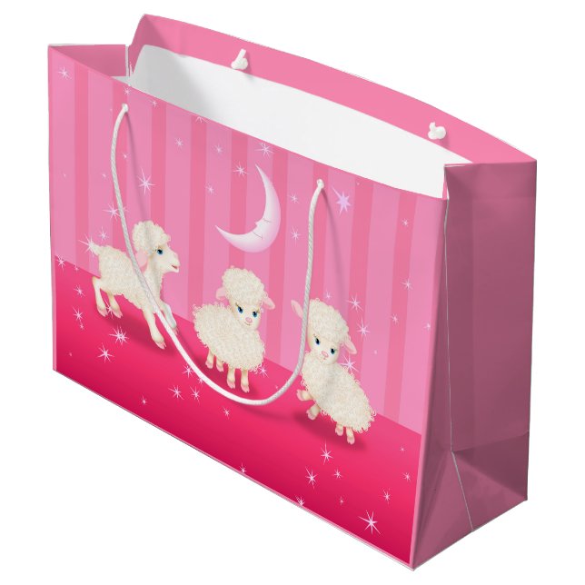 Bolsa De Regalo Grande Baby Lambs (Angulo reverso)
