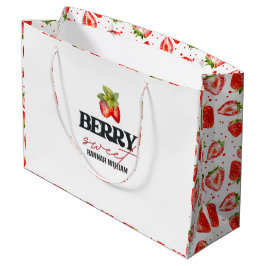 Bolsa De Regalo Grande Baby Shower Berry Sweet Strawberries