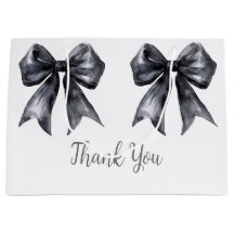 Baby Shower Black Coquette Bow
