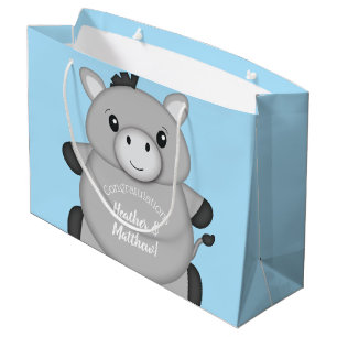 Bolsa De Regalo Grande Baby Shower Blue de Donkey