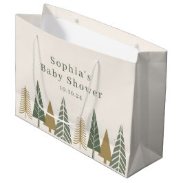 Bolsa De Regalo Grande Baby Shower de Navidades de invierno modernos